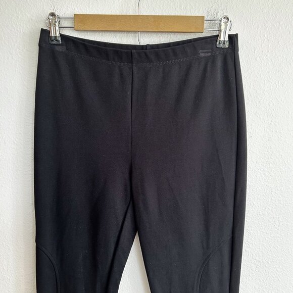 Clara Sun Woo Black Ponte Slim Ankle Pull On Pants - Picture 2 of 8